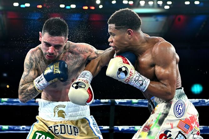 Watch: Devin Haney looking powerful ahead of rematch with George Kambosos Jr.