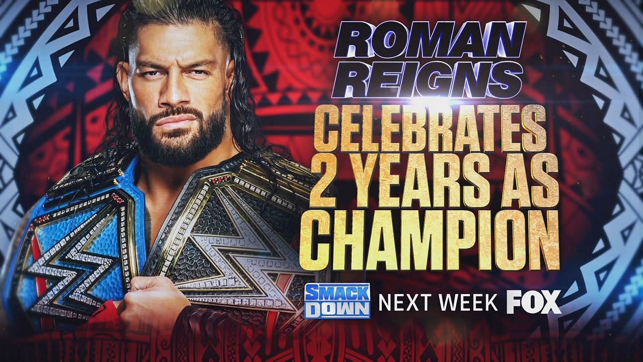 Reigns celebrates two years as champion on next week