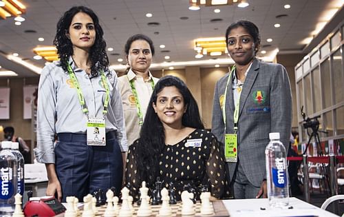 35-year-old Tania Sachdev beat Zsoka Gaal to help India down Hungary in the fourth round of the Chess Olympiad in Chennai on Monday. (FIDE/Lennart Ootes & Stev Bonhage)