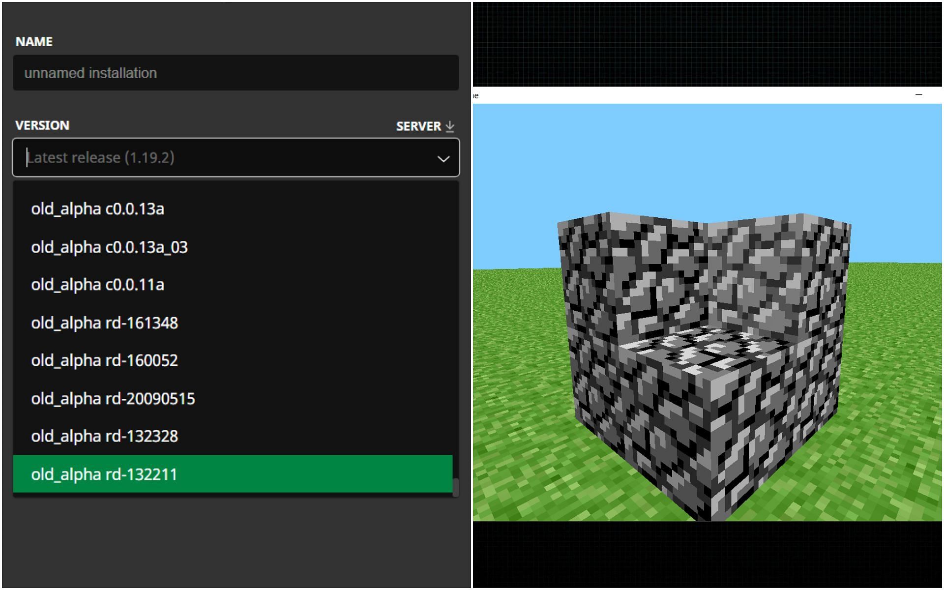 How to play the oldest version of Minecraft in 2022?