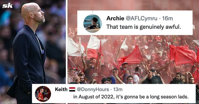"Different manager, same old sh**" "Have mercy on my soul" - Manchester United fans lose their minds as Ten Hag names 2 'genuinely awful' players in starting XI