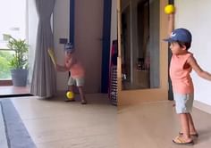 [WATCH] Suresh Raina shares cute video of son Rio enjoying a game of cricket