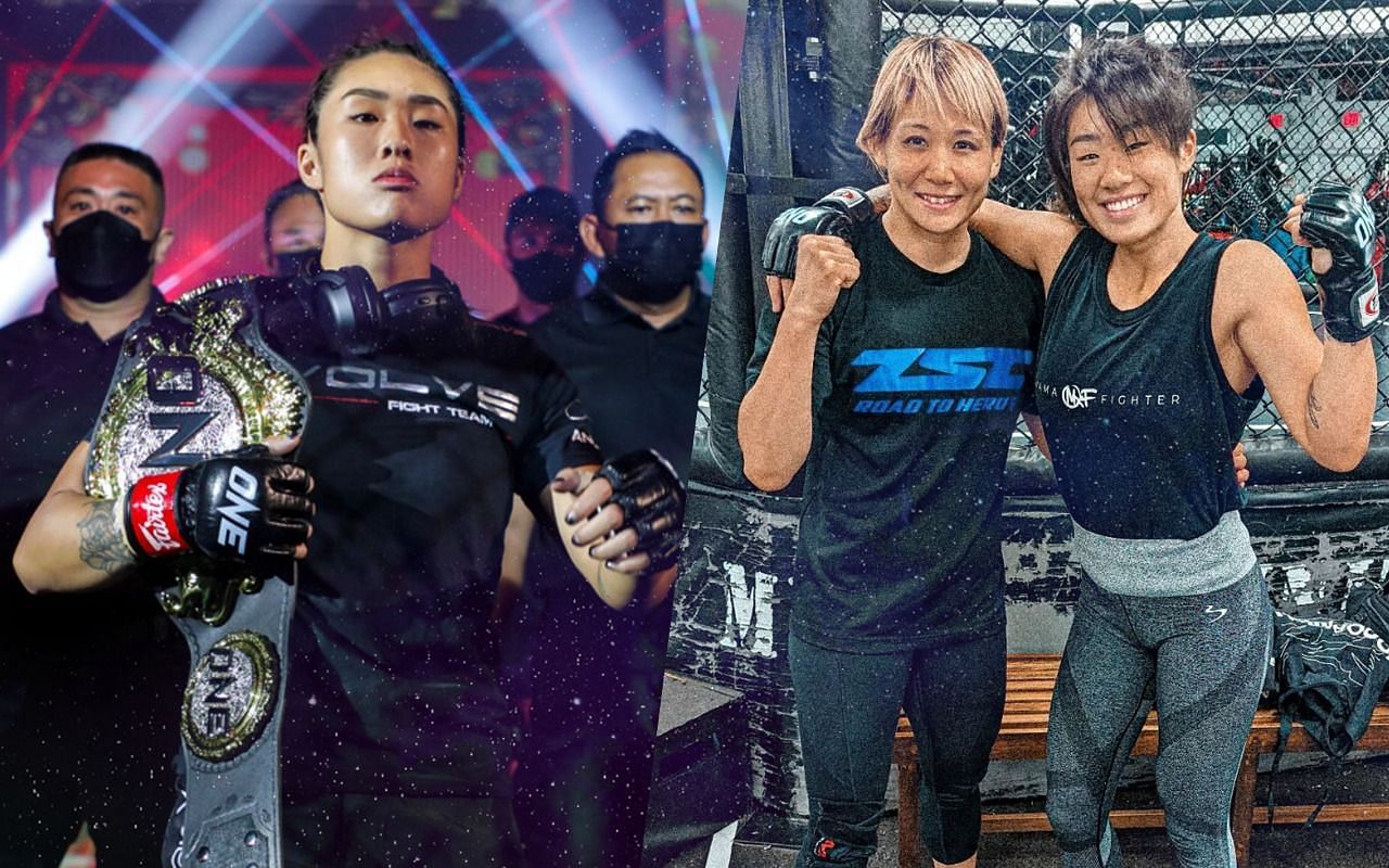 Angela Lee and Kana Watanabe [Photo Credit: ONE Championship and @angelaleemma]