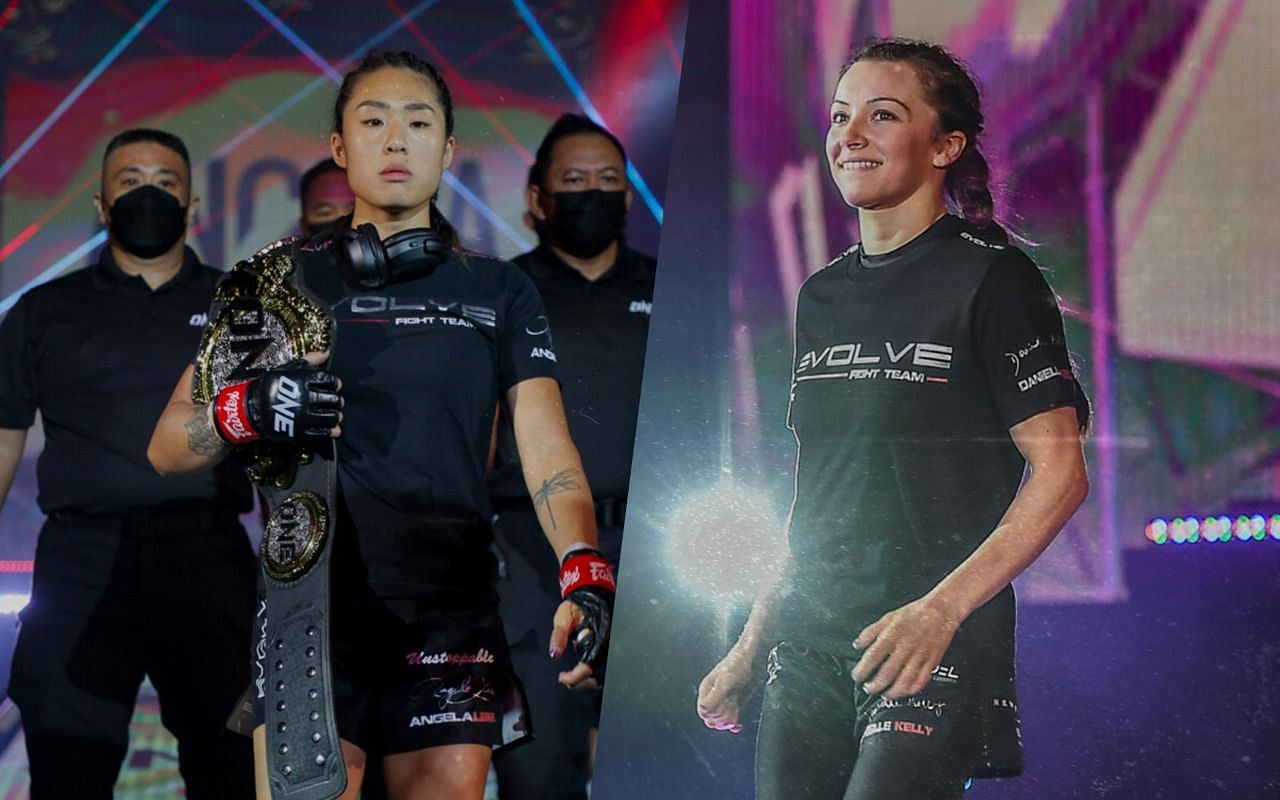 (left) ONE atomweight queen Angela Lee&#039;s beef with (right) Danielle Kelly continues [Credit: ONE Championship]