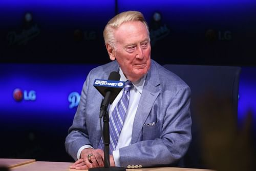 Vin Scully, the legendary sportscaster.