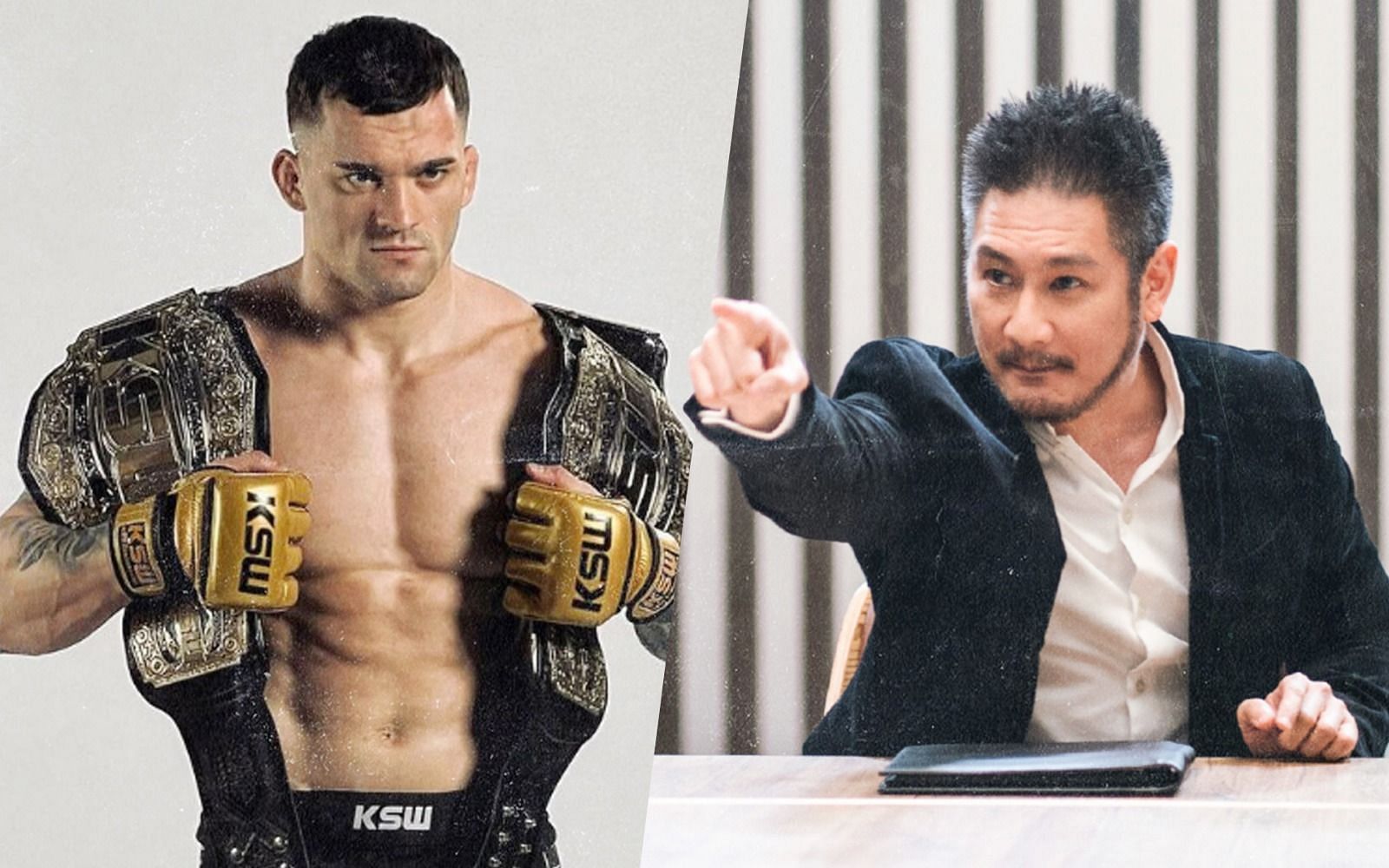Roberto Soldic (left) and Chatri Sityodtong (right) [Photo Credits: KSW and ONE Championship]