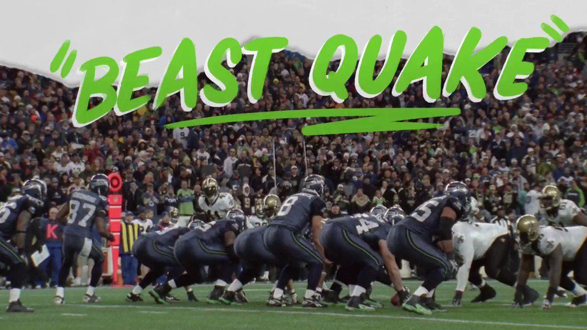 Bleacher Report - Marshawn Lynch goes beast mode for 140 yards and 2 TDs as  the Seattle Seahawks take down the New Orleans Saints! GIF of Lynch's final  31-yard TD run: