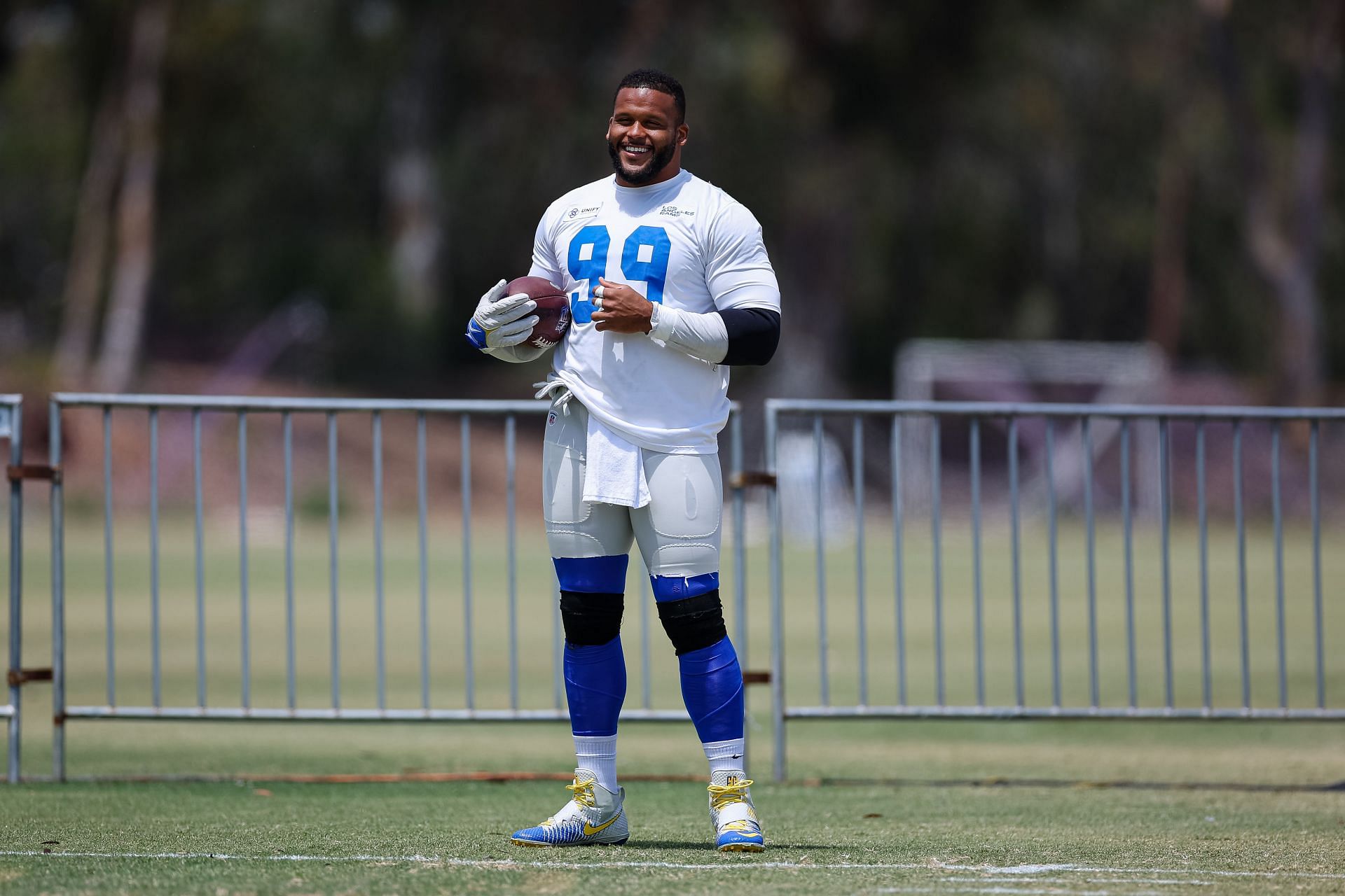 Aaron Donald at Training Camp, Los Angeles