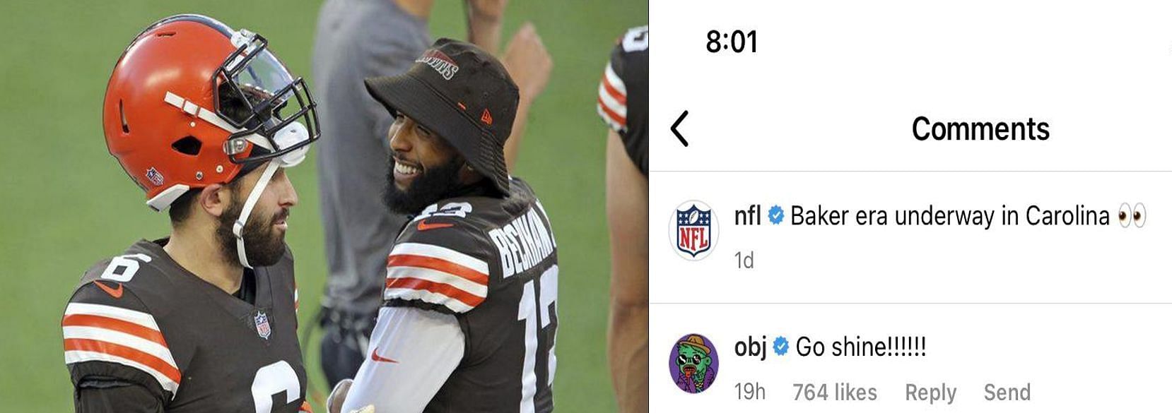 QB Baker Mayfield, Cleveland Browns featured on “WWE Fandom