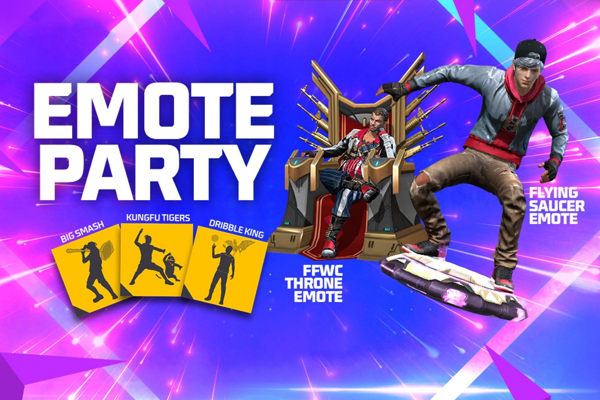 The new Emote Party event in Free Fire MAX (Image via Garena)