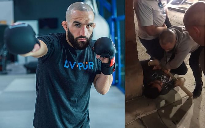 Watch: UFC lightweight Jared Gordon subdues a baseball bat-wielding assailant on the street