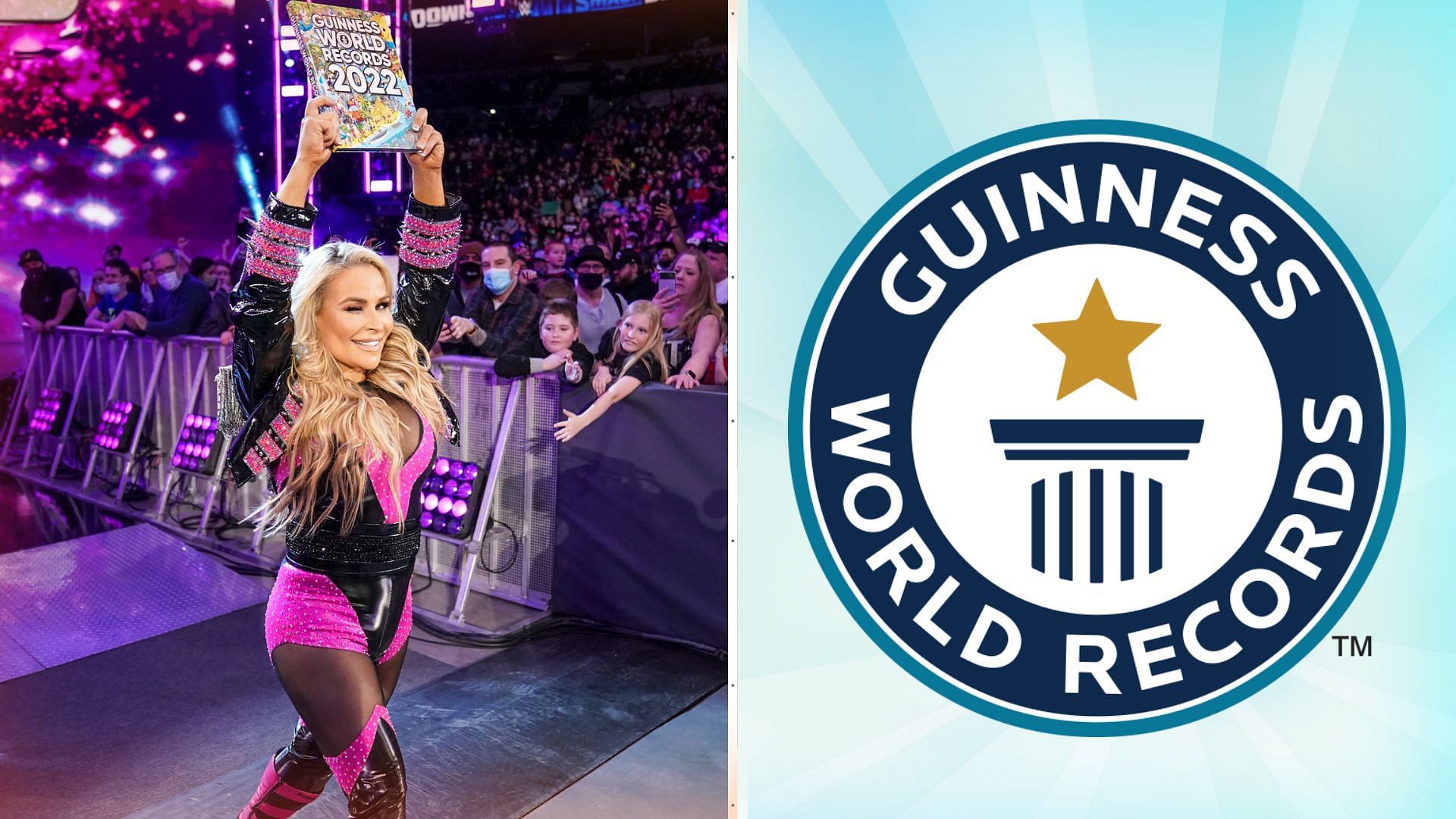 Natalya flaunts her Guinness book of records