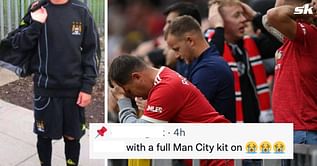 "Fully ready to support City" - Manchester United fans fume as picture of transfer target wearing arch-rivals' kit emerges