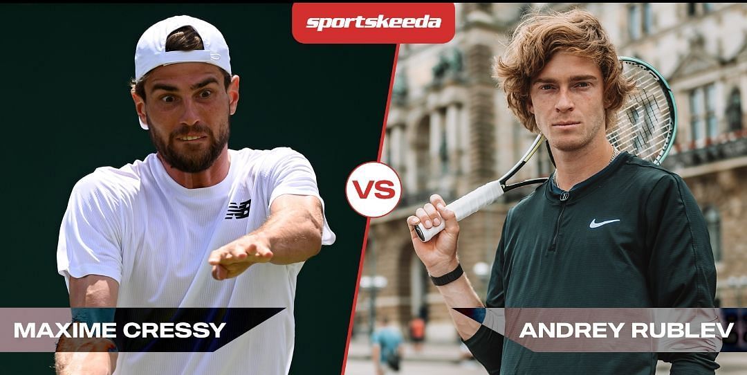Andrey Rublev (R) will take on Maxime Cressy (L) in the third round of the Citi Open