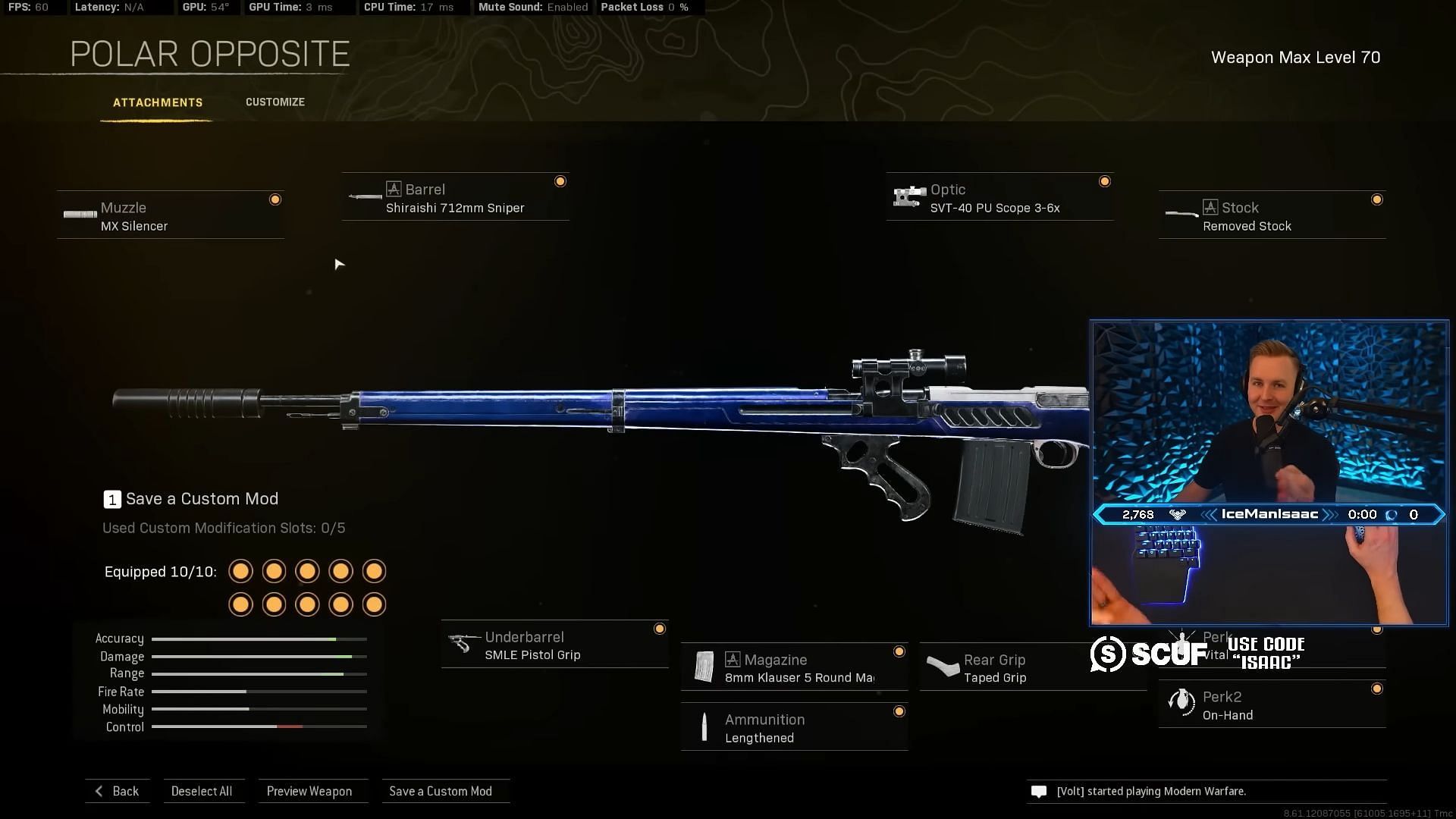 The Call of Duty Warzone Type 99 loadout (Image via YouTube/IceManIssac)