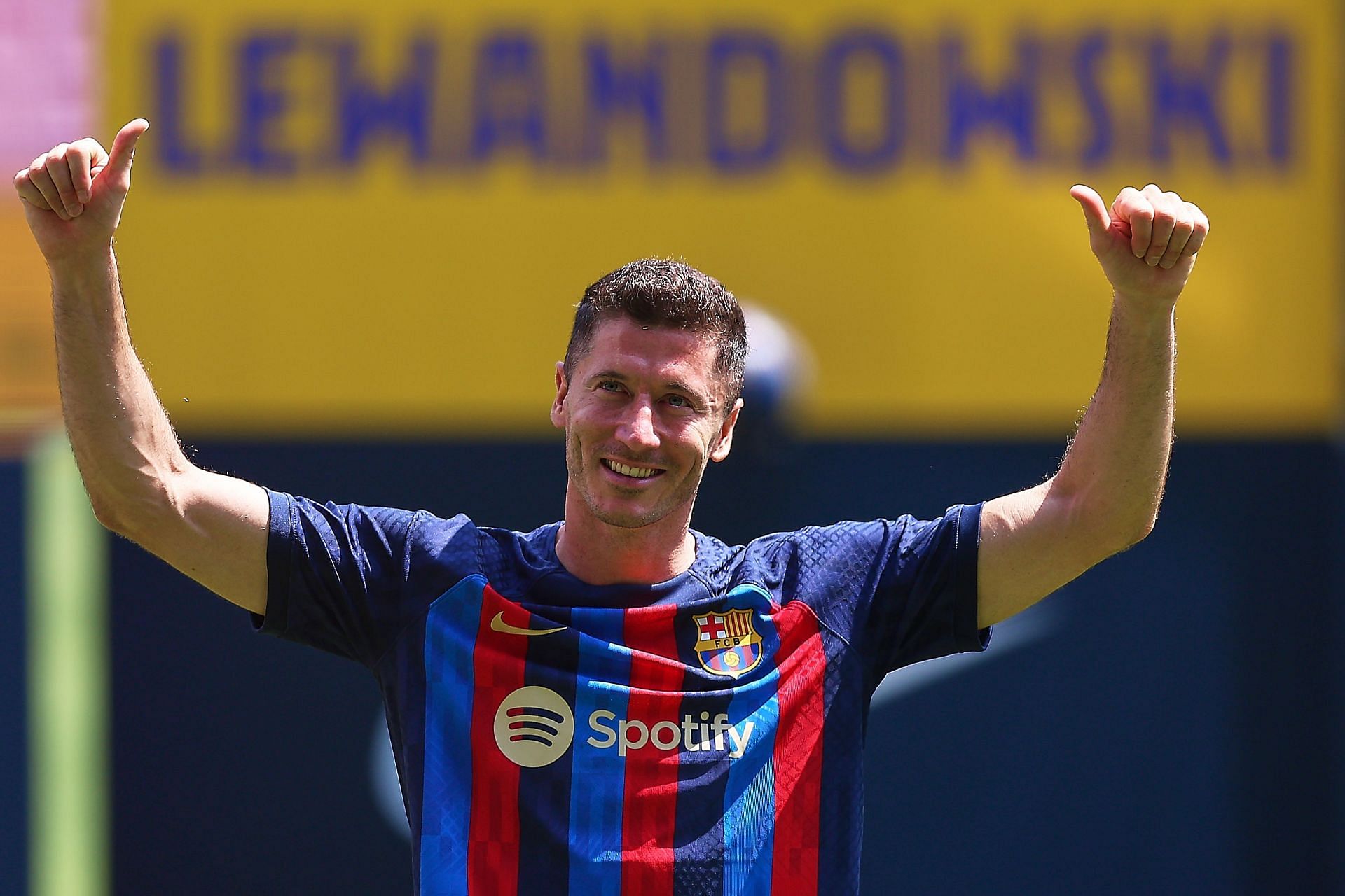 Robert Lewandowski moved to the Camp Nou this summer.