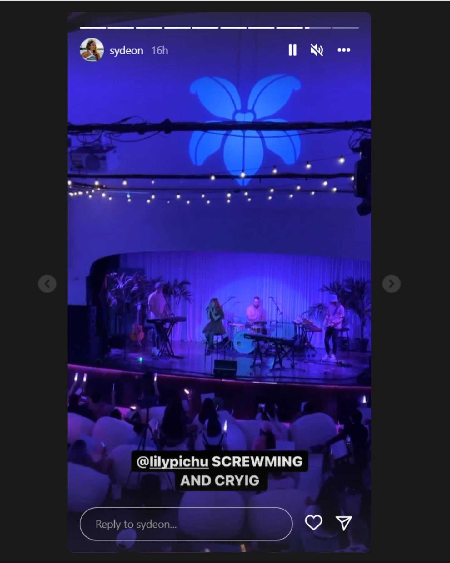 Twitch streamer Sydeon appreciating Lily(Image via Sydeon/Instagram)