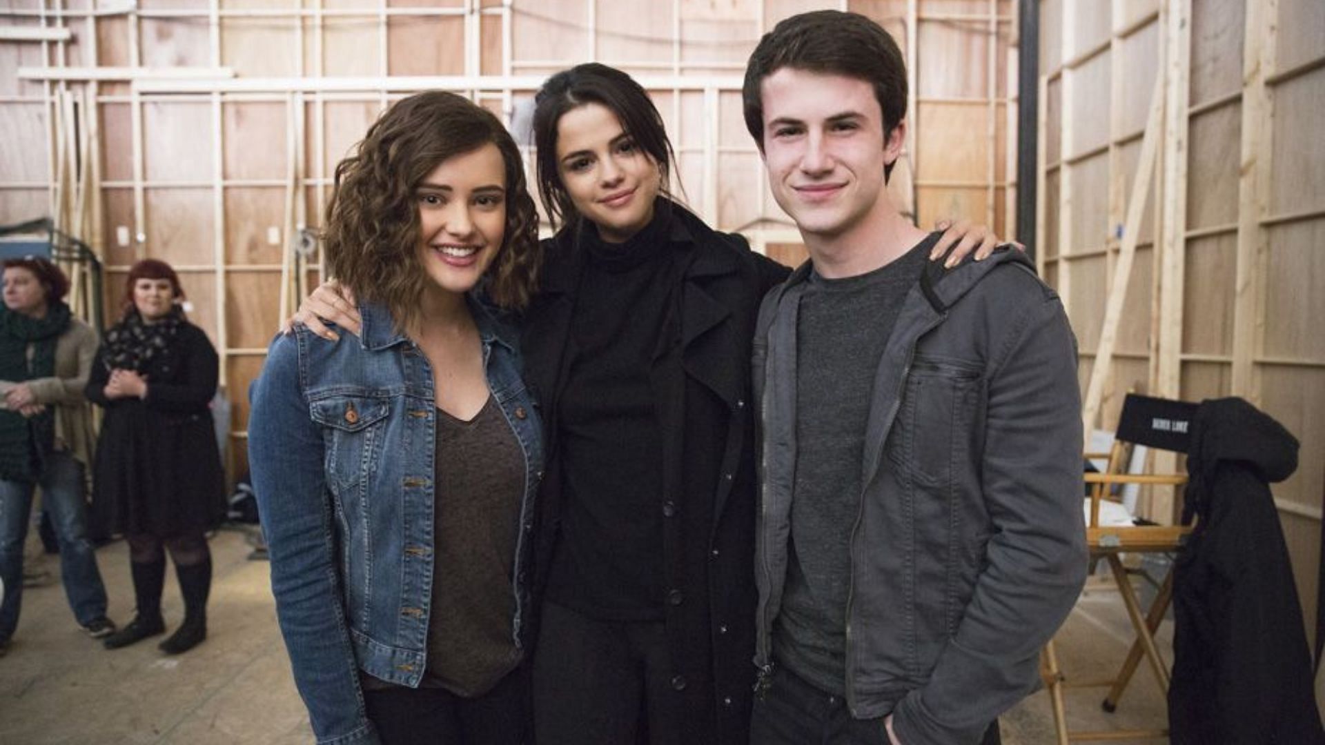 Selena Gomez on the sets of 13 Reason Why