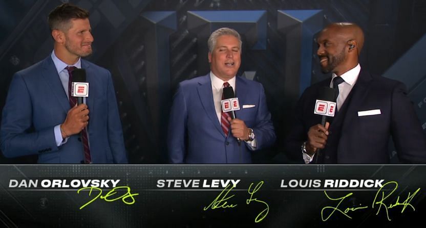 NFL fans weren&#039;t happy with the broadcasting performance of Orlovsky, Levy and Riddick.