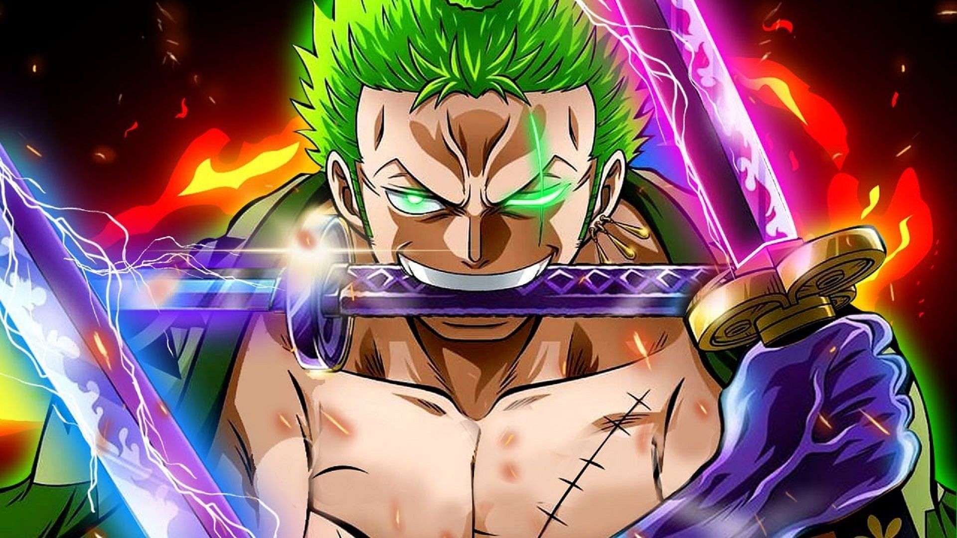 &quot;Pirate Hunter&quot; Roronoa Zoro (Image via Eiichiro Oda/Shueisha, One Piece)