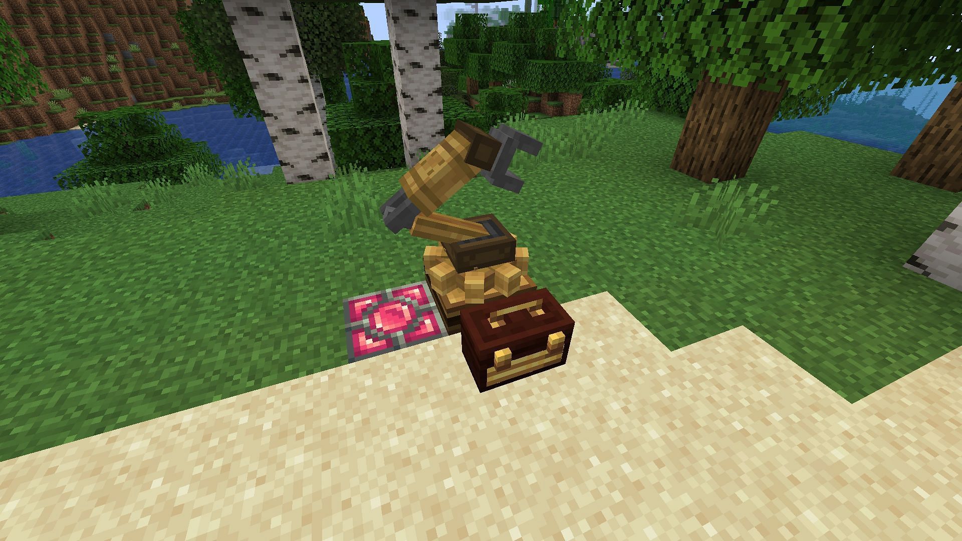 A few of the items from the Create mod (Image via Minecraft)