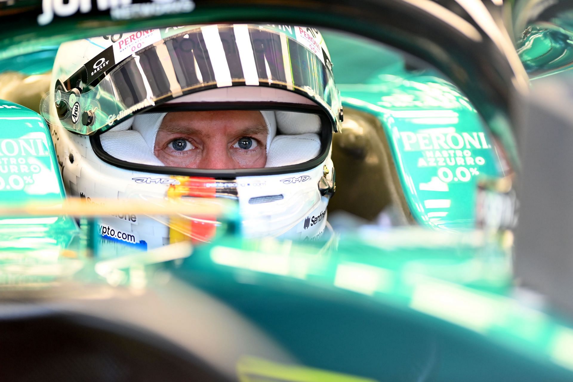 Sebastian Vettell during practice ahead of the F1 Grand Prix of Hungary at Hungaroring on July 29, 2022 in Budapest, Hungary. (Photo by Dan Mullan/Getty Images)