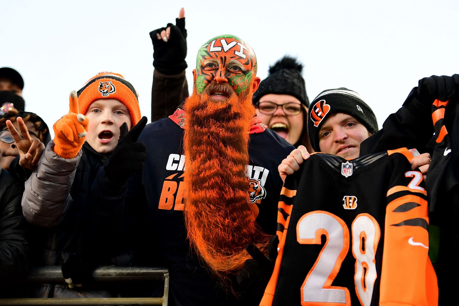 Cincinnati Fan Rally Ahead Of Super Bowl LVI in Paul Brown Stadium