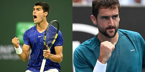 Carlos Alcaraz and Marin Cilic will go head-to-head at the Cincinnati Open.