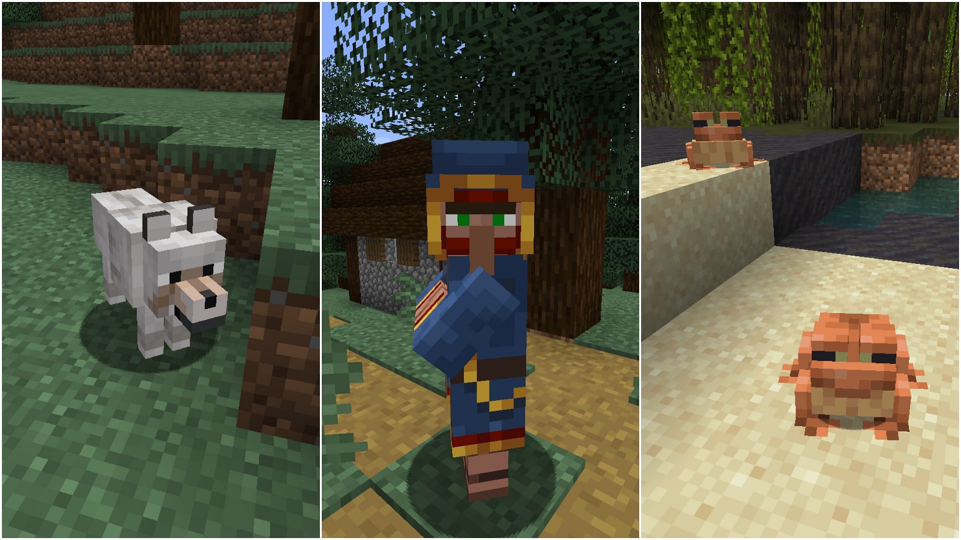The overworld is filled with all kinds of mobs in Minecraft 1.19 (Image via Sportskeeda)