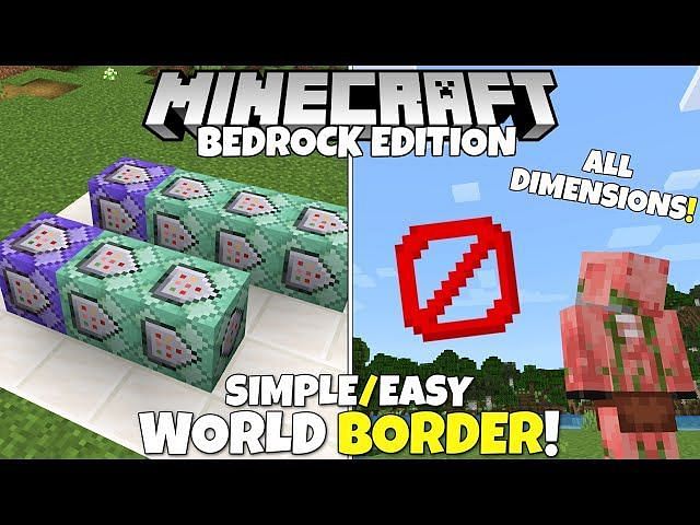 how far is the world border in minecraft bedrock edition