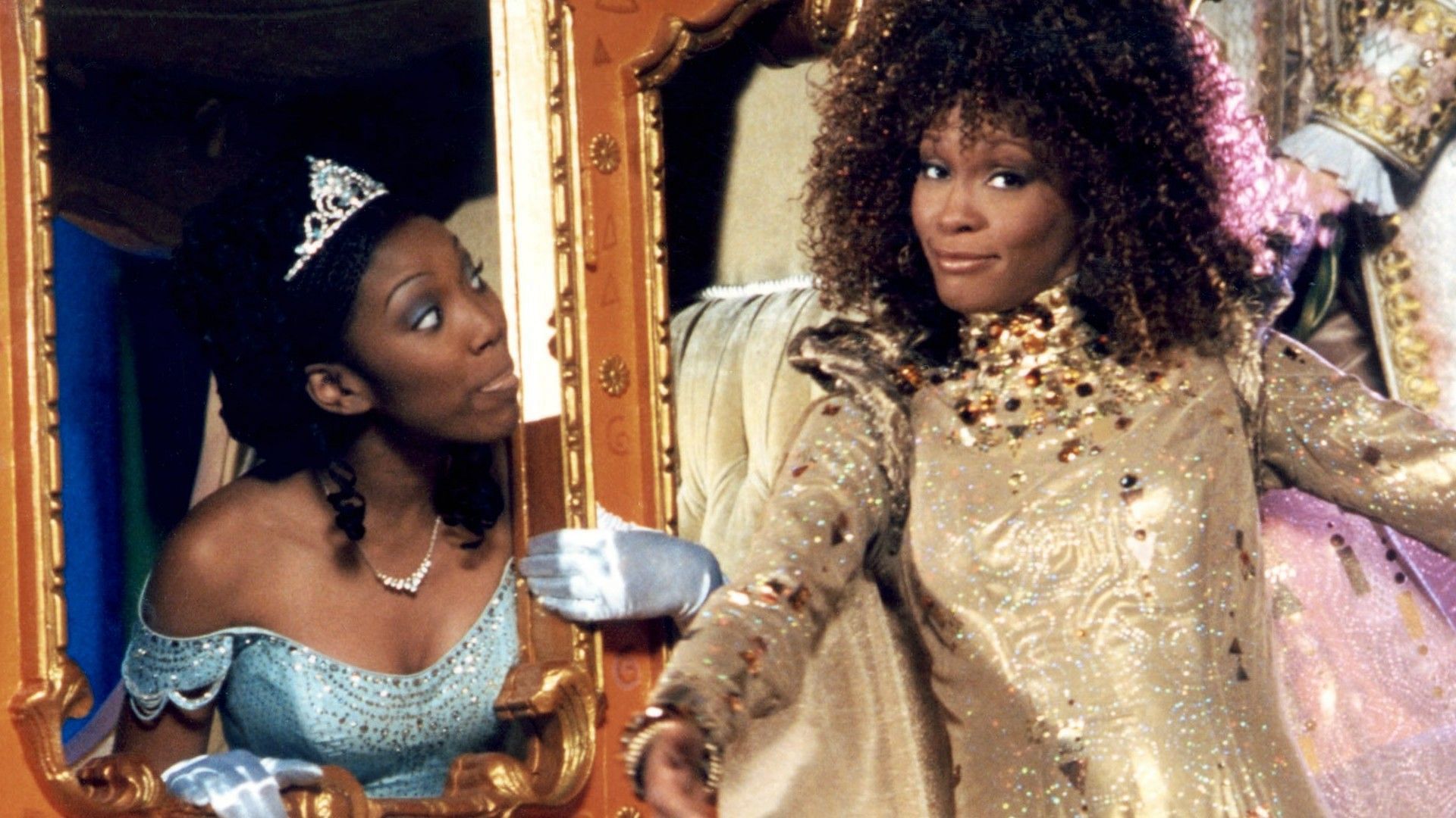 Brandy Norwood and Whitney Houston in &#039;Cinderella&#039; (1997) (Image via Twitter)