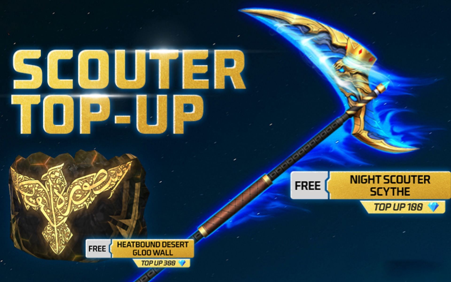 The new Scouter Top-Up is currently available in Free Fire MAX (Image via Garena)