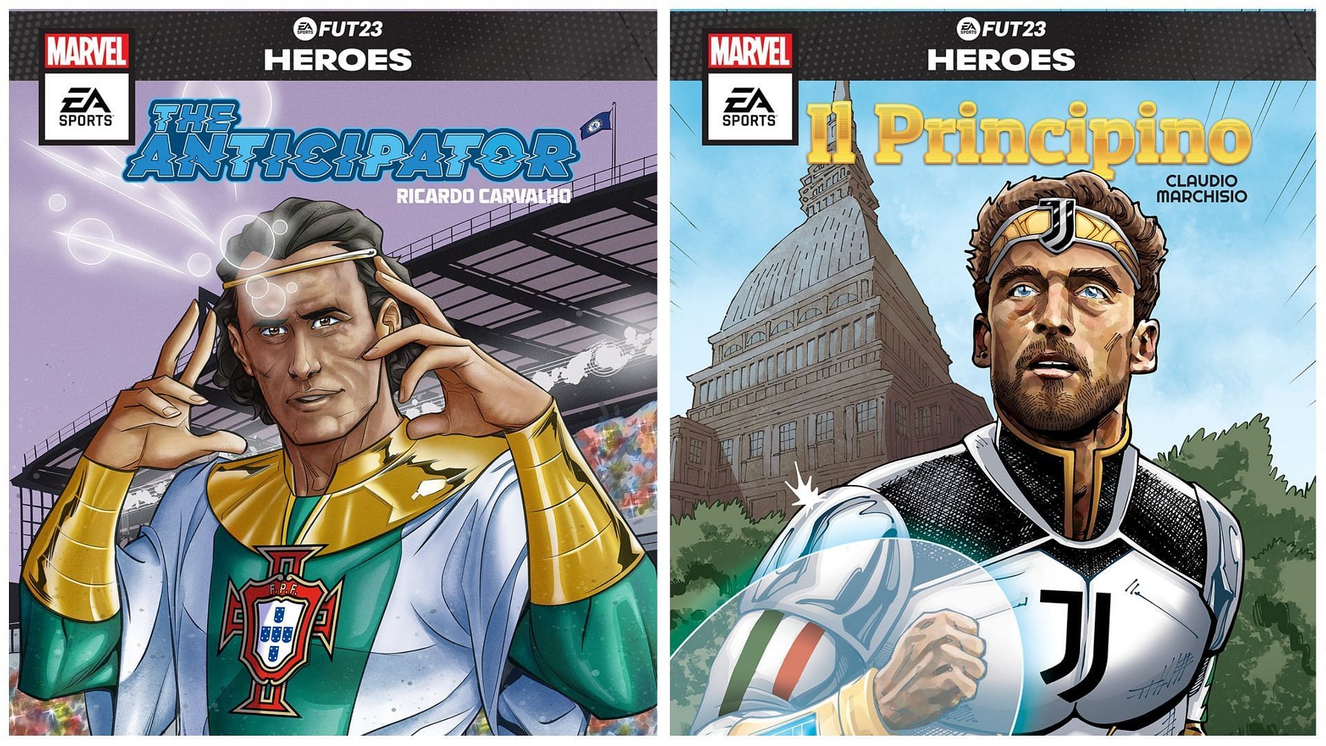 These illustrations depict the footballer&#039;s playstyle (Images via EA Sports)