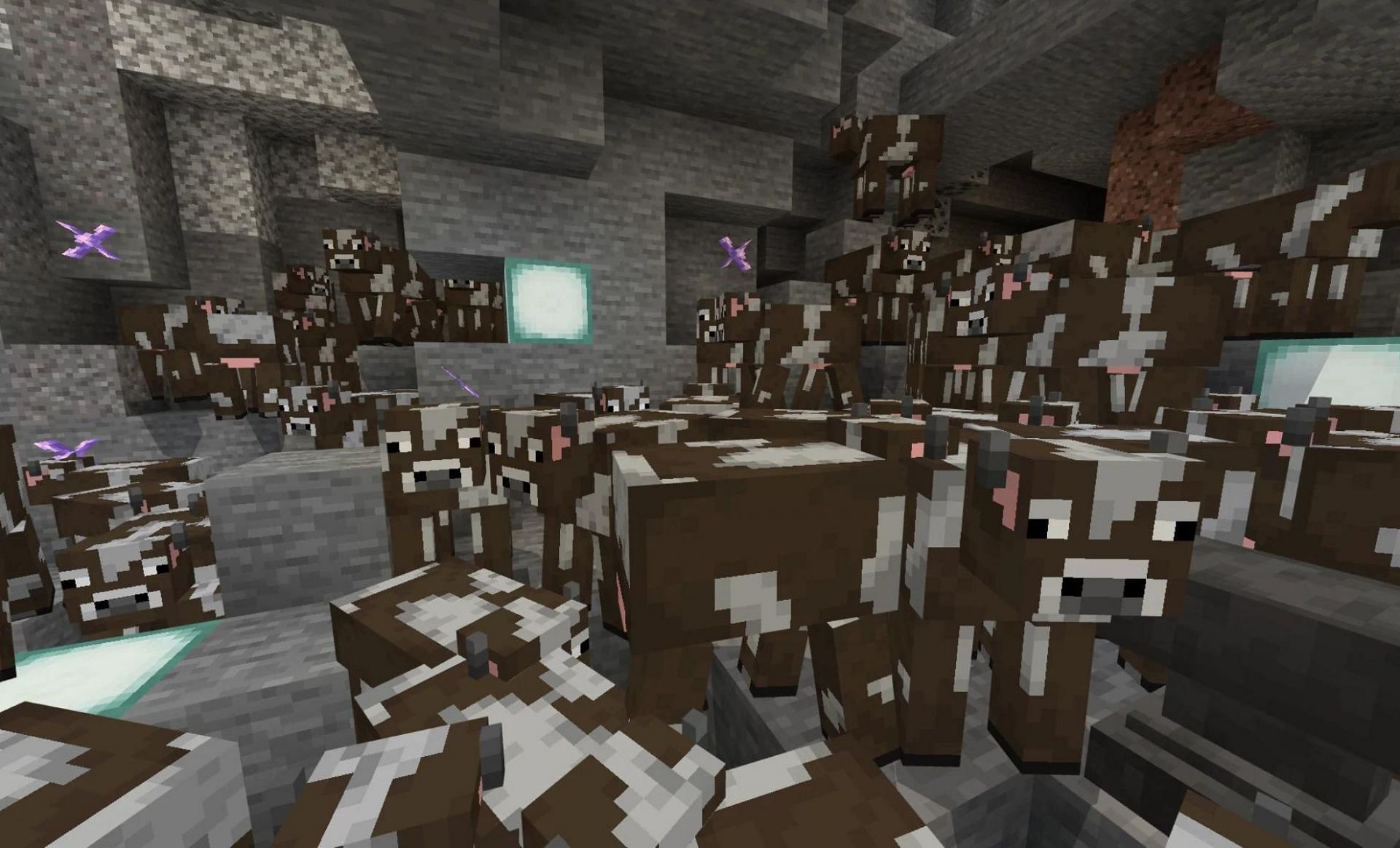 Cows are one of the best mobs to farm in Minecraft after the 1.19 update (Image via Mojang)