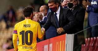 Joan Laporta says Barcelona have a 'moral debt' with PSG superstar Lionel Messi
