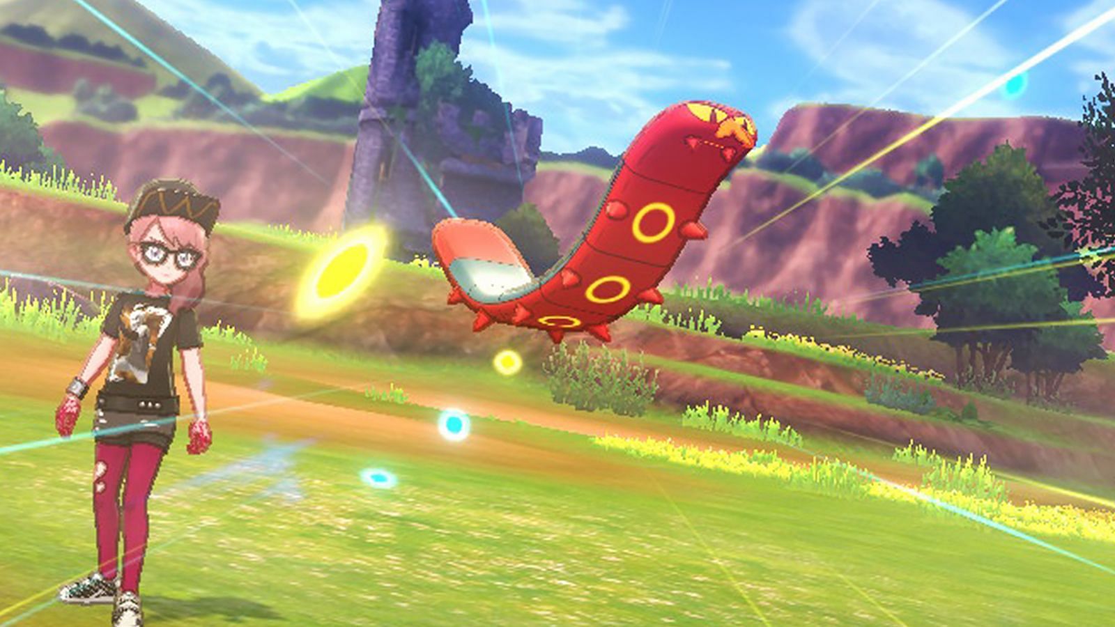 Sizzlipede as it appears in Sword and Shield (Image via Game Freak)
