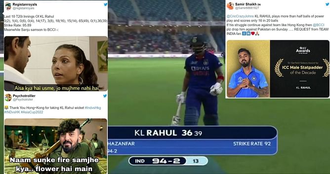Asia Cup 2022: Top 10 KL Rahul memes as fans roast him for his sedate knock against Hong Kong