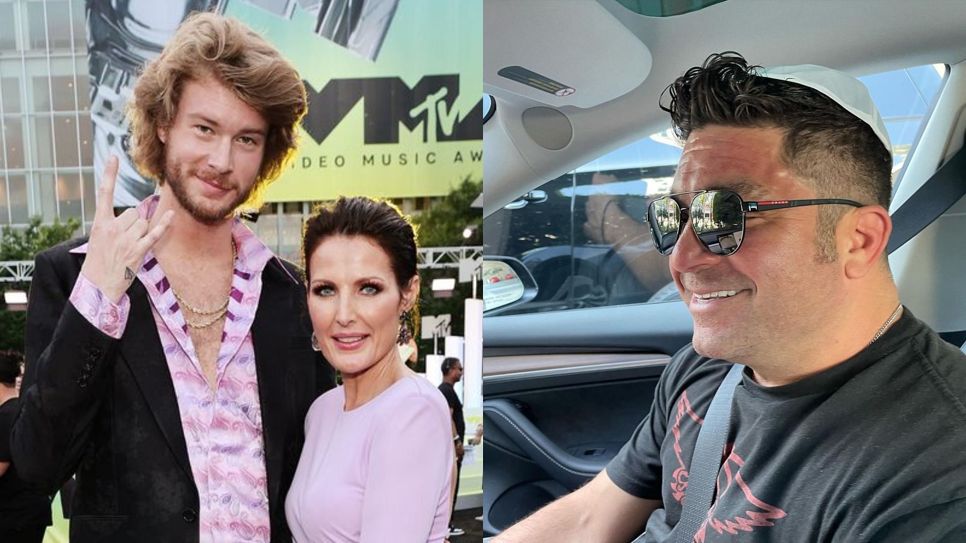 (left) Sheri Easterling attended the VMAs with Yung Gravy (right) Monty Lopez (Image via Jamie McCarthy/Getty Images/montylopez/Instagram)