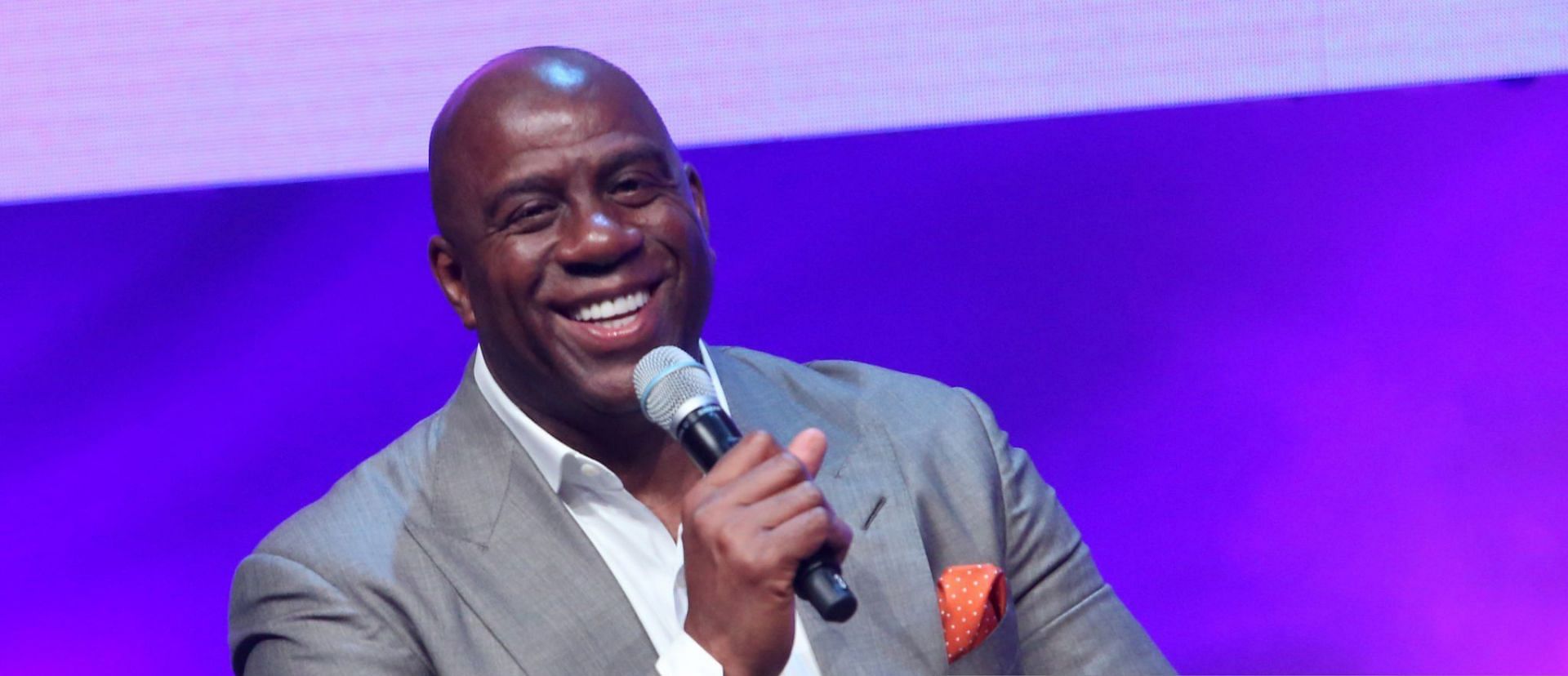 Magic Johnson was diagnosed with HIV in 1991 and has been surviving with the condition for 31 years (Image via Getty Images)