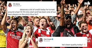 “Turned around a bad 10-15 mins start”, “He’s been quality” – Arsenal fans salute performance from 29-year-old star after 4-2 win against Leicester