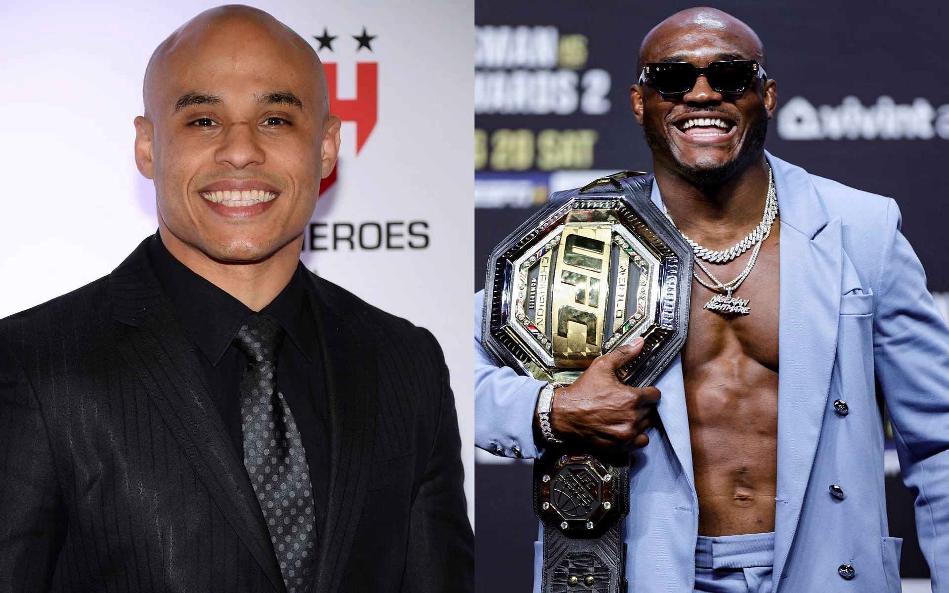 Ali Abdelaziz (left) and Kamaru Usman (right)