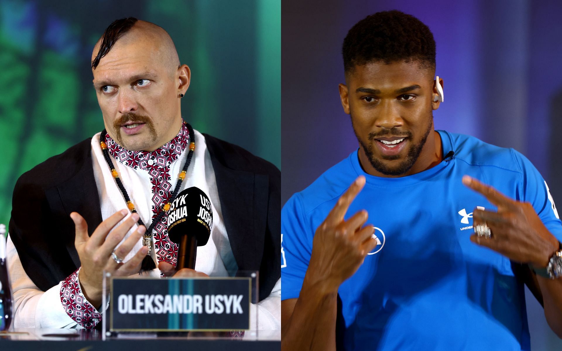 Oleksandr Usyk (left) and Anthony Joshua (right) (Image credits Getty Images)