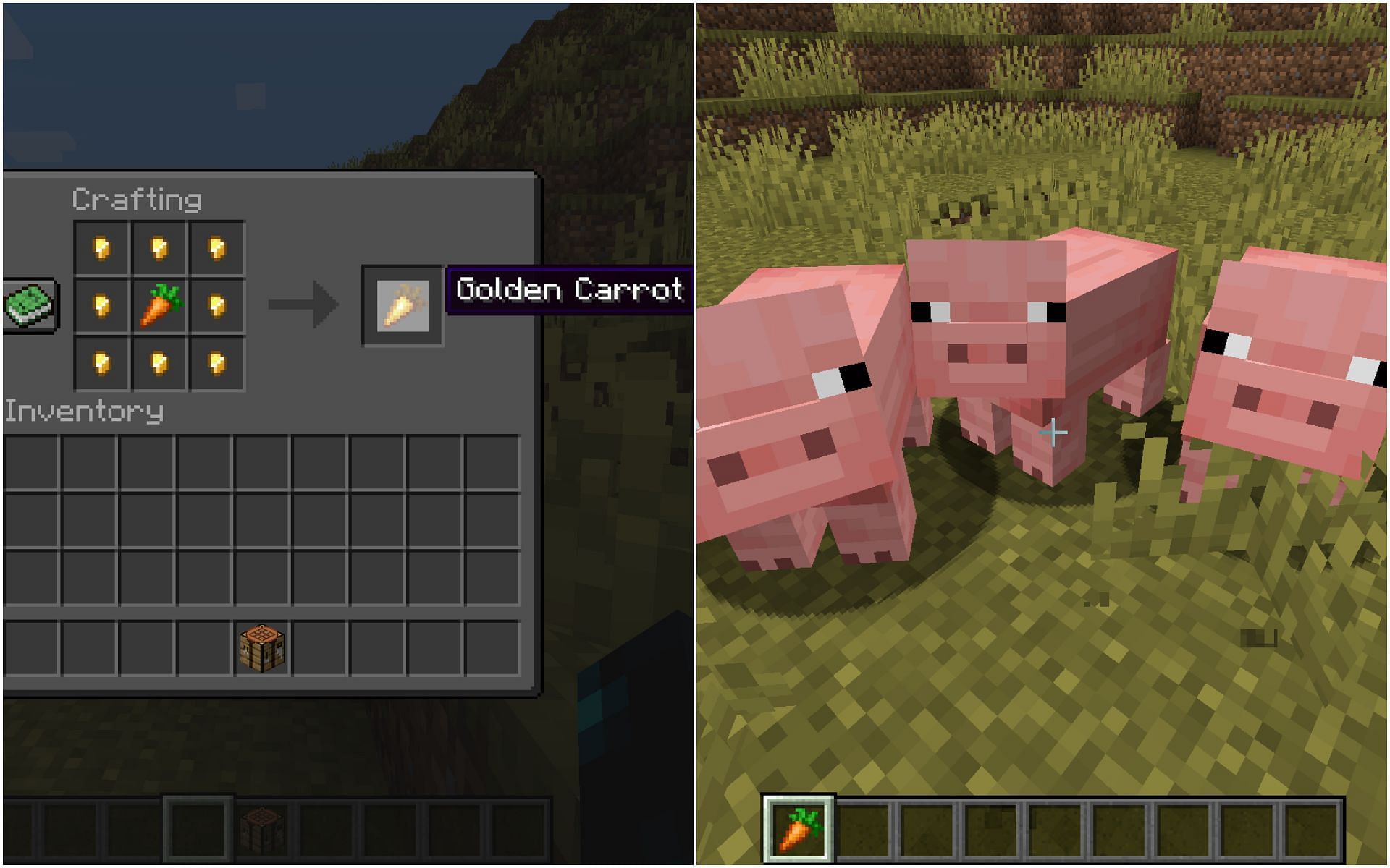 Several ways to use the food item (Image via Minecraft 1.19 update)