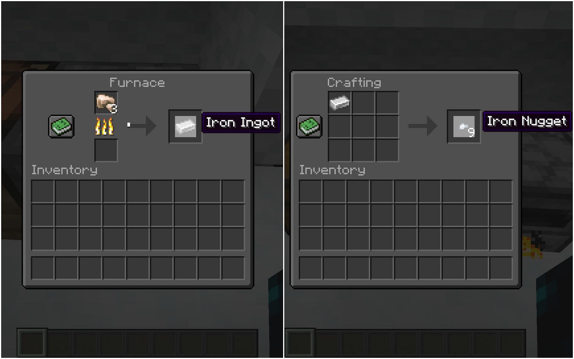 How to make iron nuggets in Minecraft 1.19 update