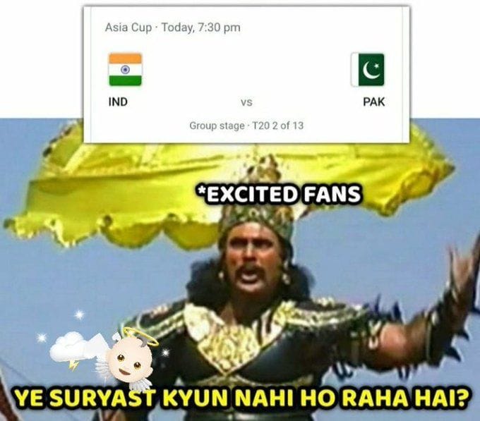 IND vs PAK 2022 “Ye suryast kyu nahi ho raha” Netizens desperately