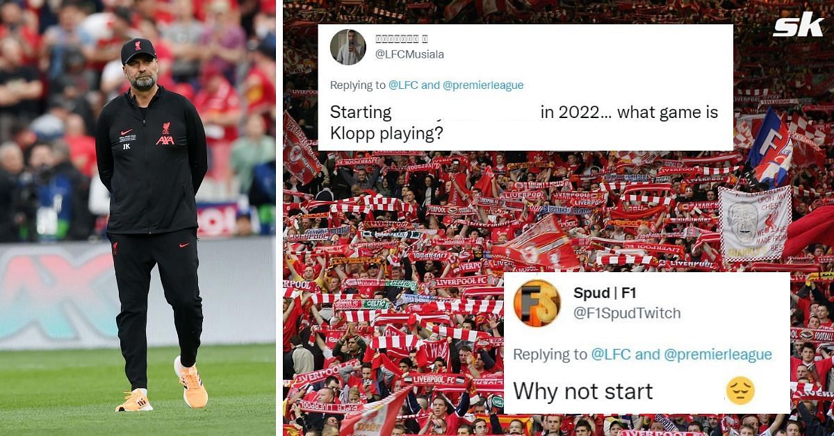 Reds supporters are not happy with the starting XI.