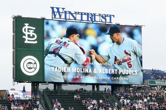 Cubs Honor Albert Pujols, Yadier Molina Before Final Game at