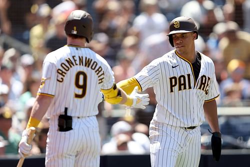 Jake Cronenworth and Juan Soto of the Padres