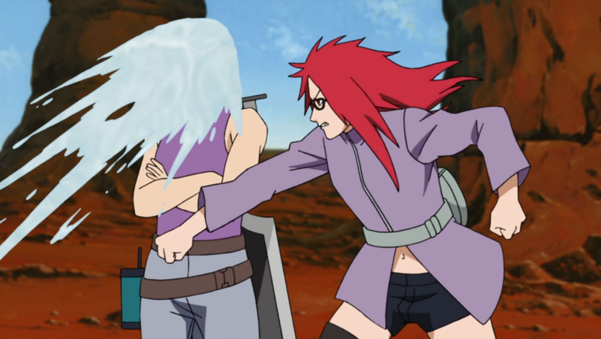 The perfect image to describe Suigetsu and Karin as a couple (Image via Studio Pierrot)