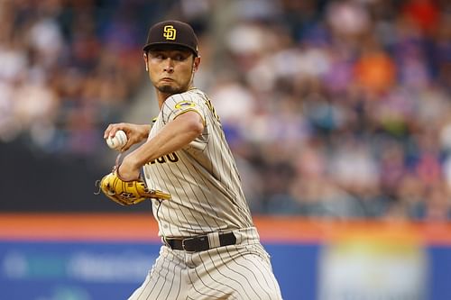 Yu Darvish of the Padres in a game vs. the New York Mets